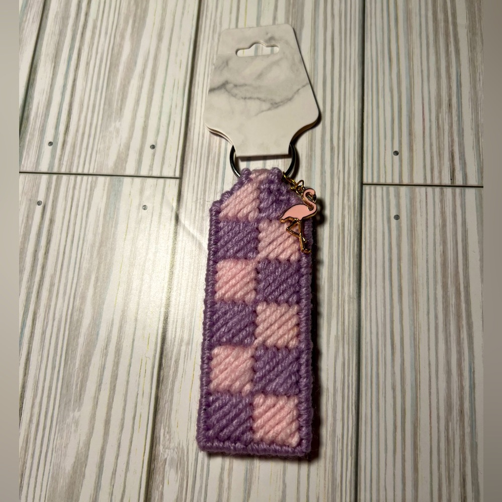 Handmade keychain with a charm!!